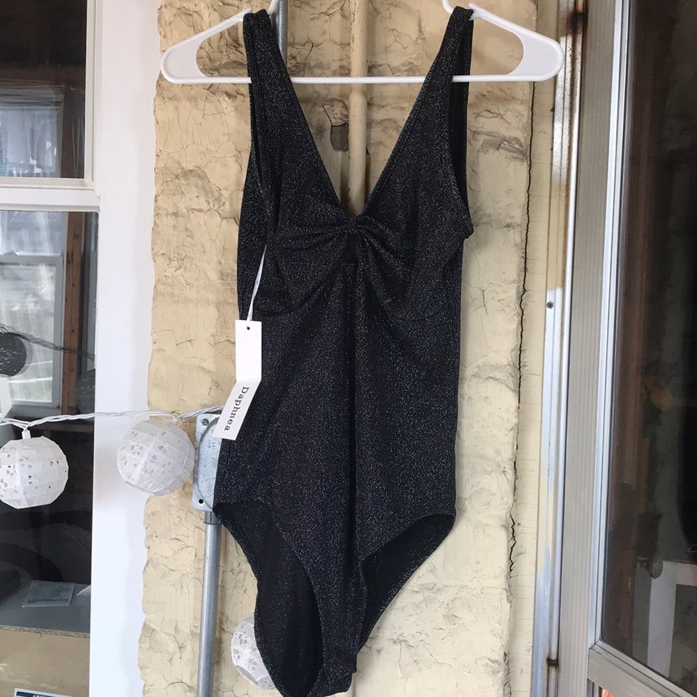 Daphnea Shimmery Bodysuit- Brand new with tags!
